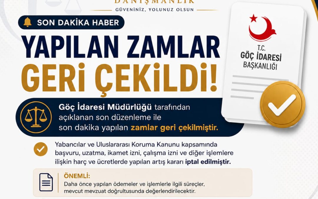 SON DAKİKA DUYURUSU